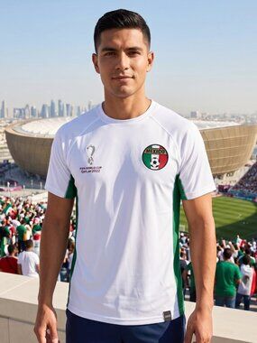 NWT Official FIFA World Cup Qatar 2022 Mexico Soccer Jersey Shirt Large